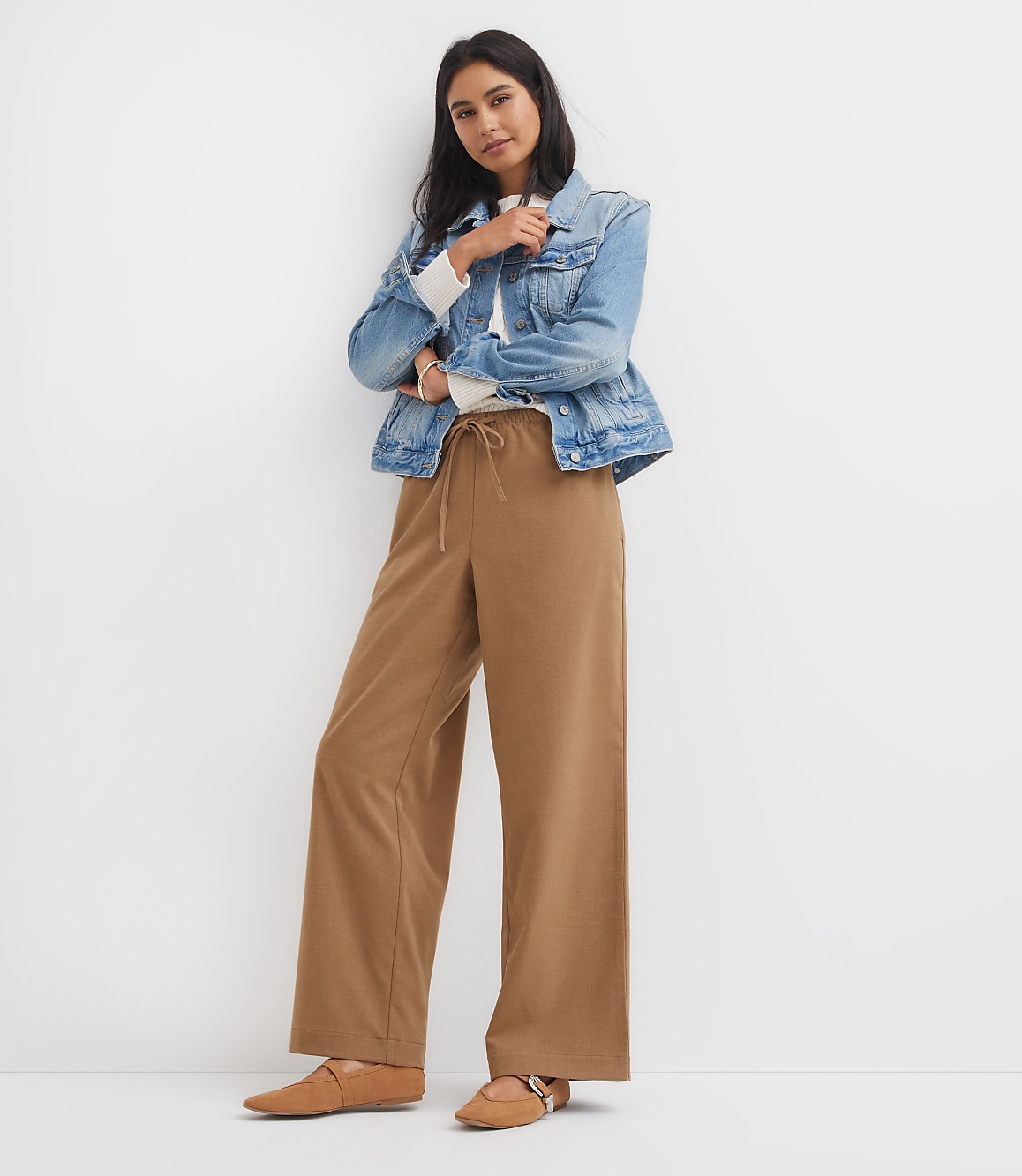 Sawyer Pull On Pants in Heathered Brushed Flannel