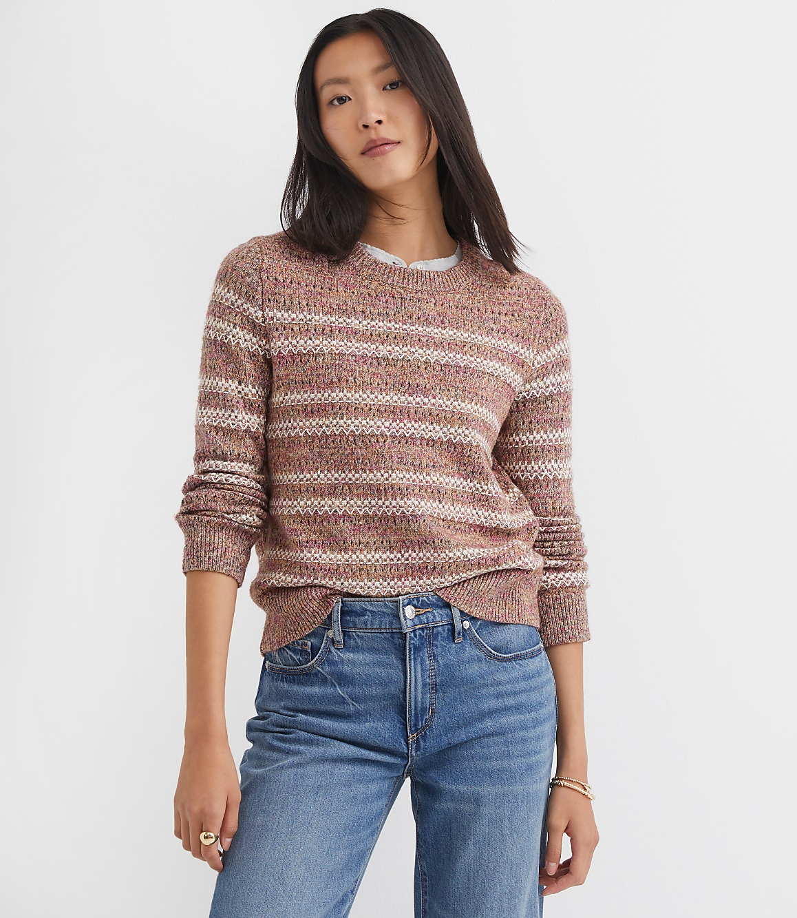 Multicolored Stitchy Sweater