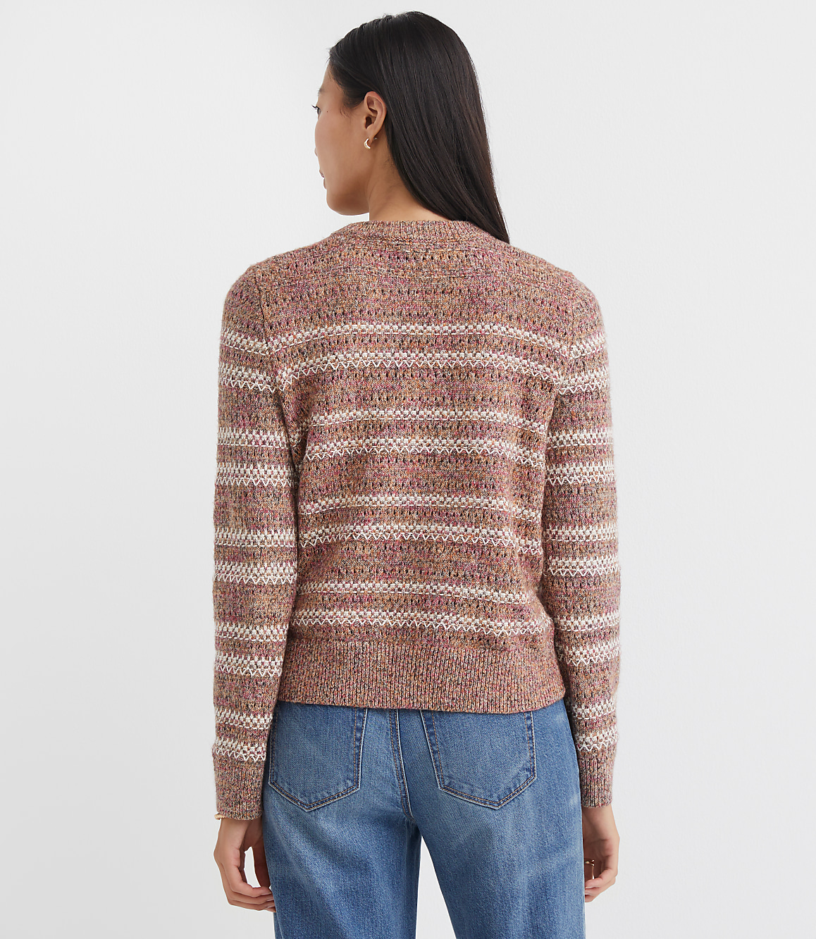 Multicolored Stitchy Sweater