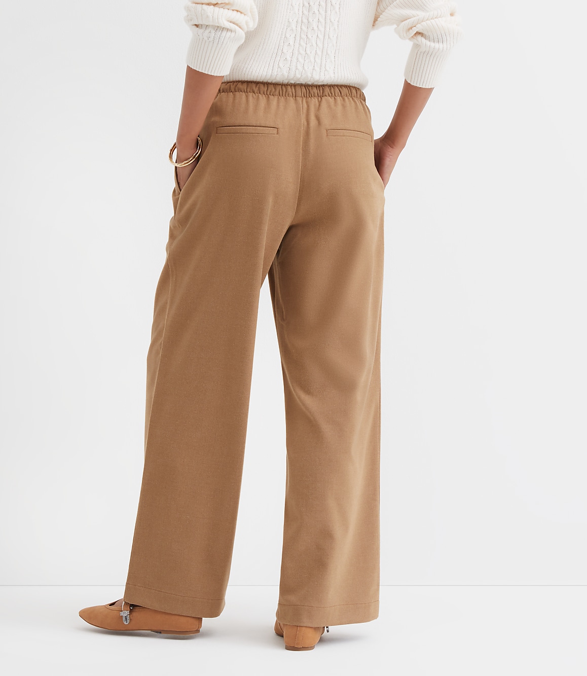 Sawyer Pull On Pants in Heathered Brushed Flannel