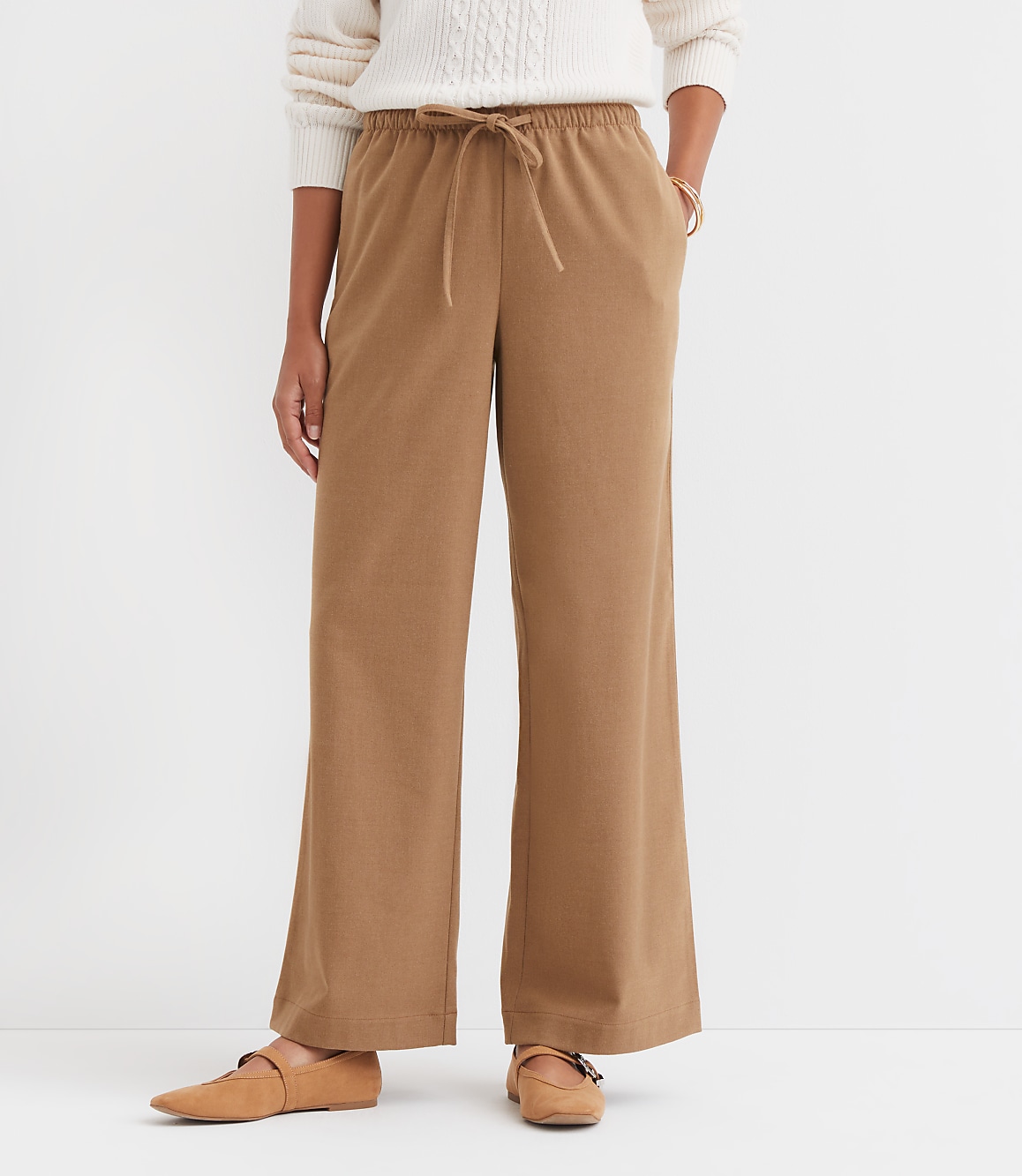 Sawyer Pull On Pants in Heathered Brushed Flannel
