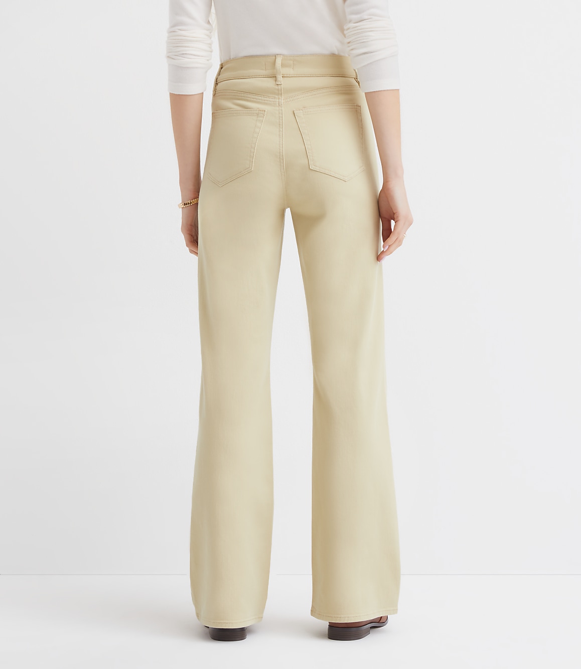 Petite High Rise Relaxed Flare Pants