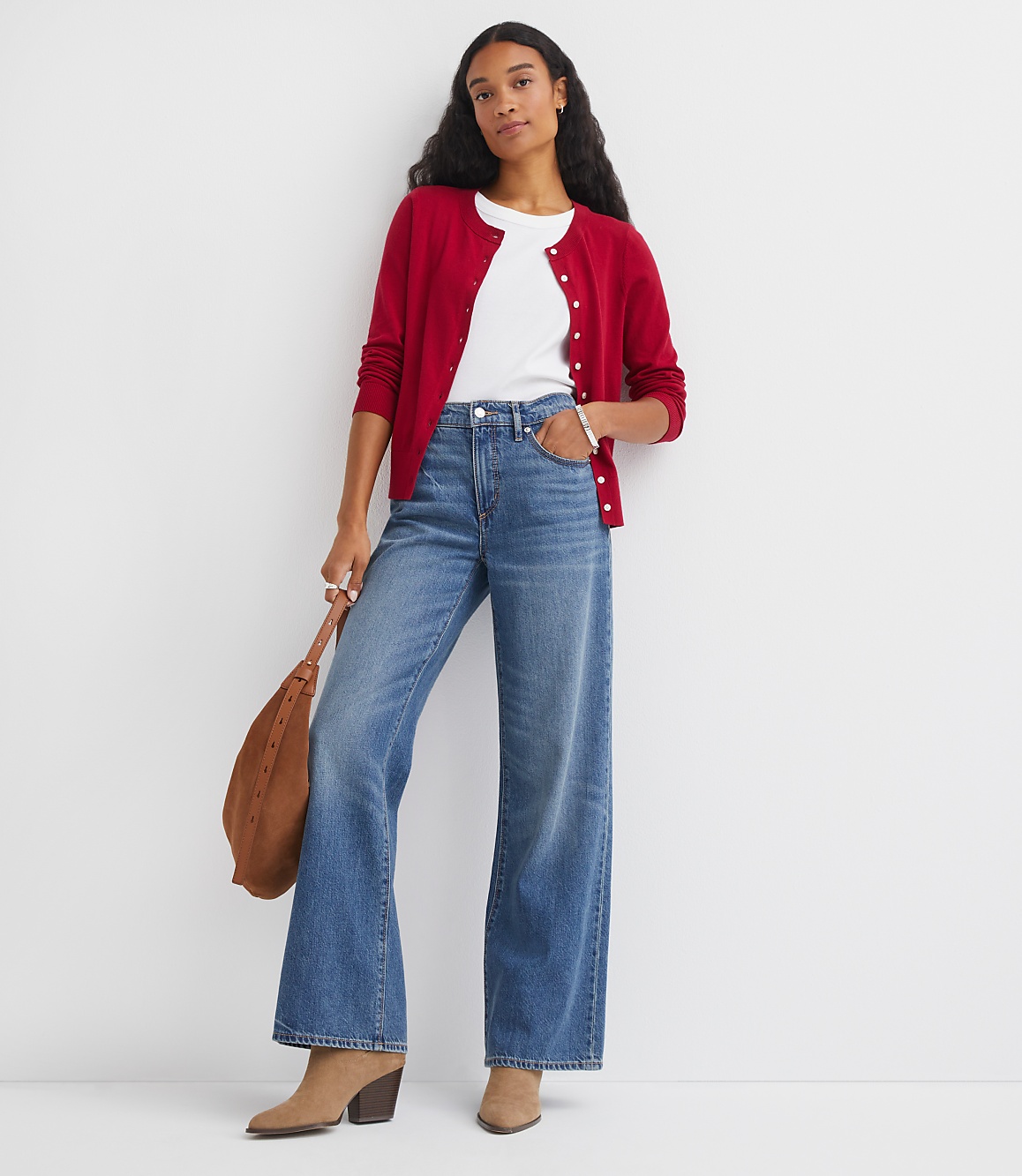 Modern Crew Neck Cardigan