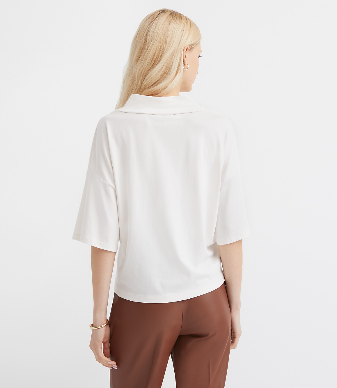 Mock Neck Modern Tee