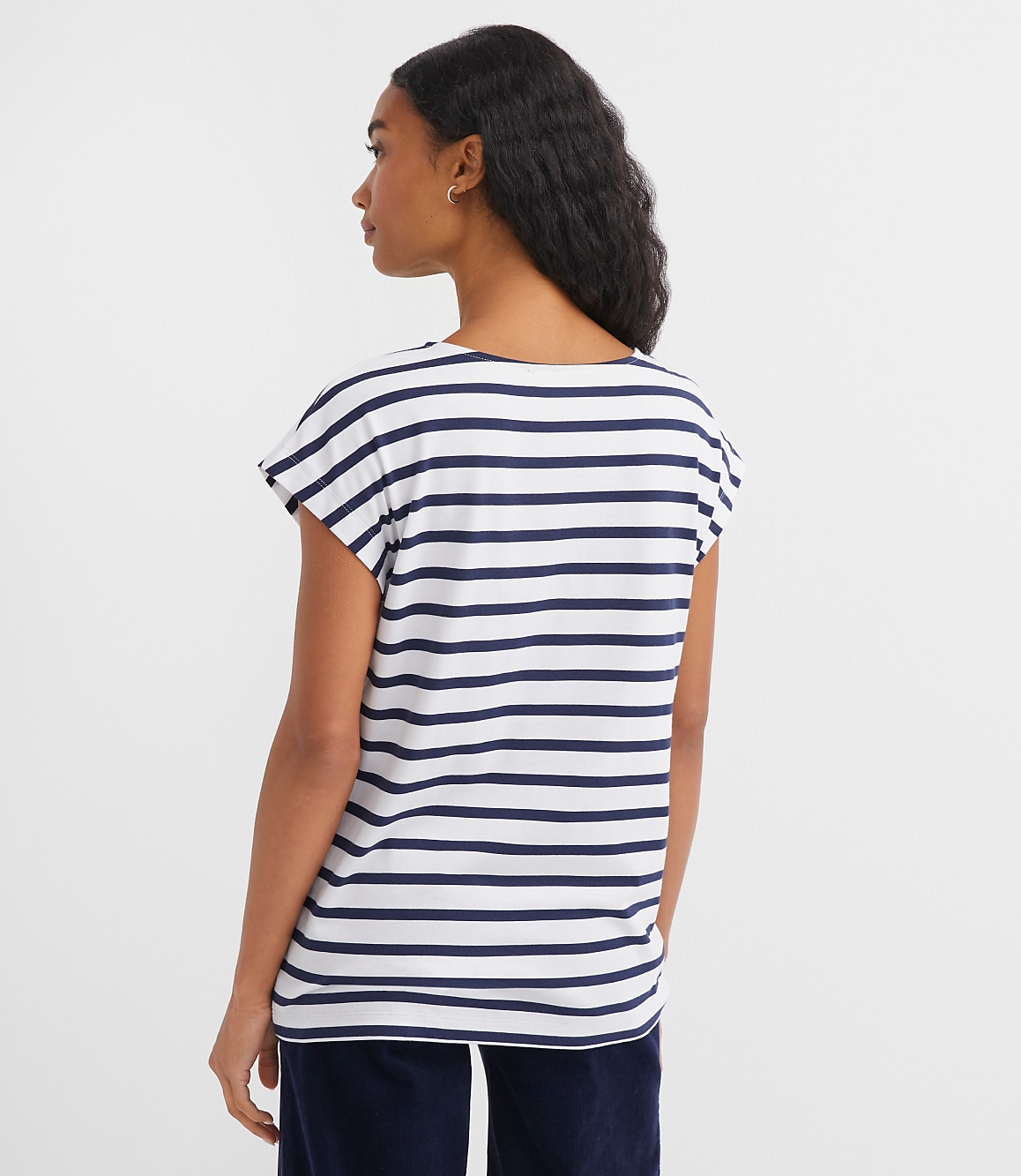 Striped Modern Wedge Tee