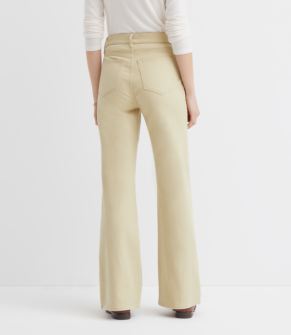 Petite Curvy High Rise Relaxed Flare Pants