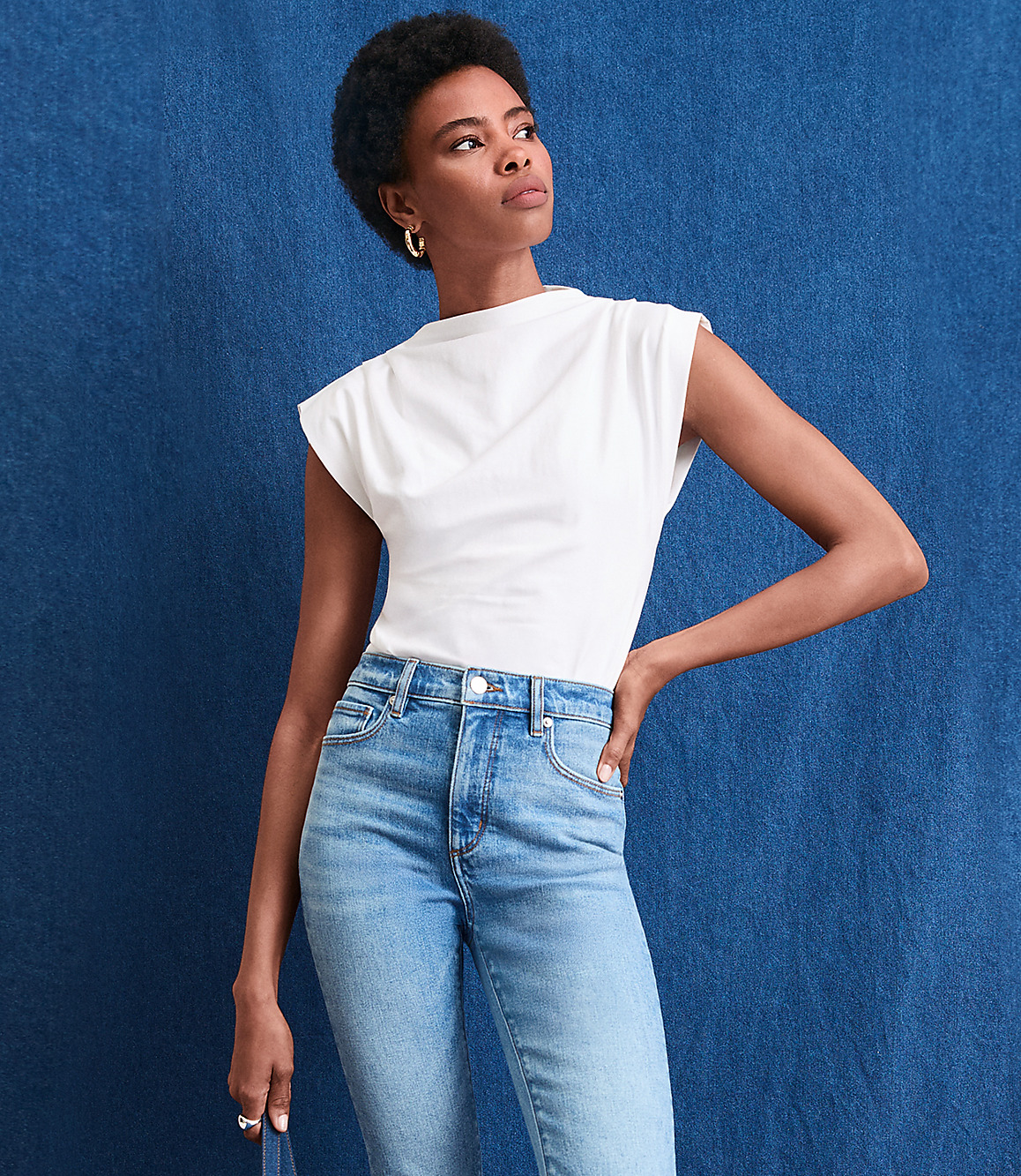 Pleated Side Slit Top