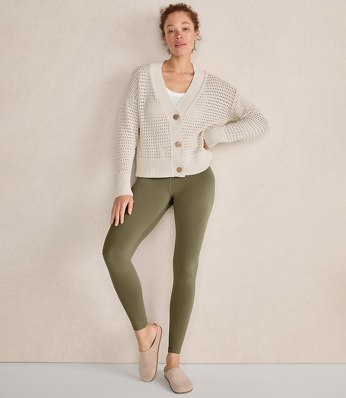 Haven Well Within Organic Cotton Open Stitch Cardigan