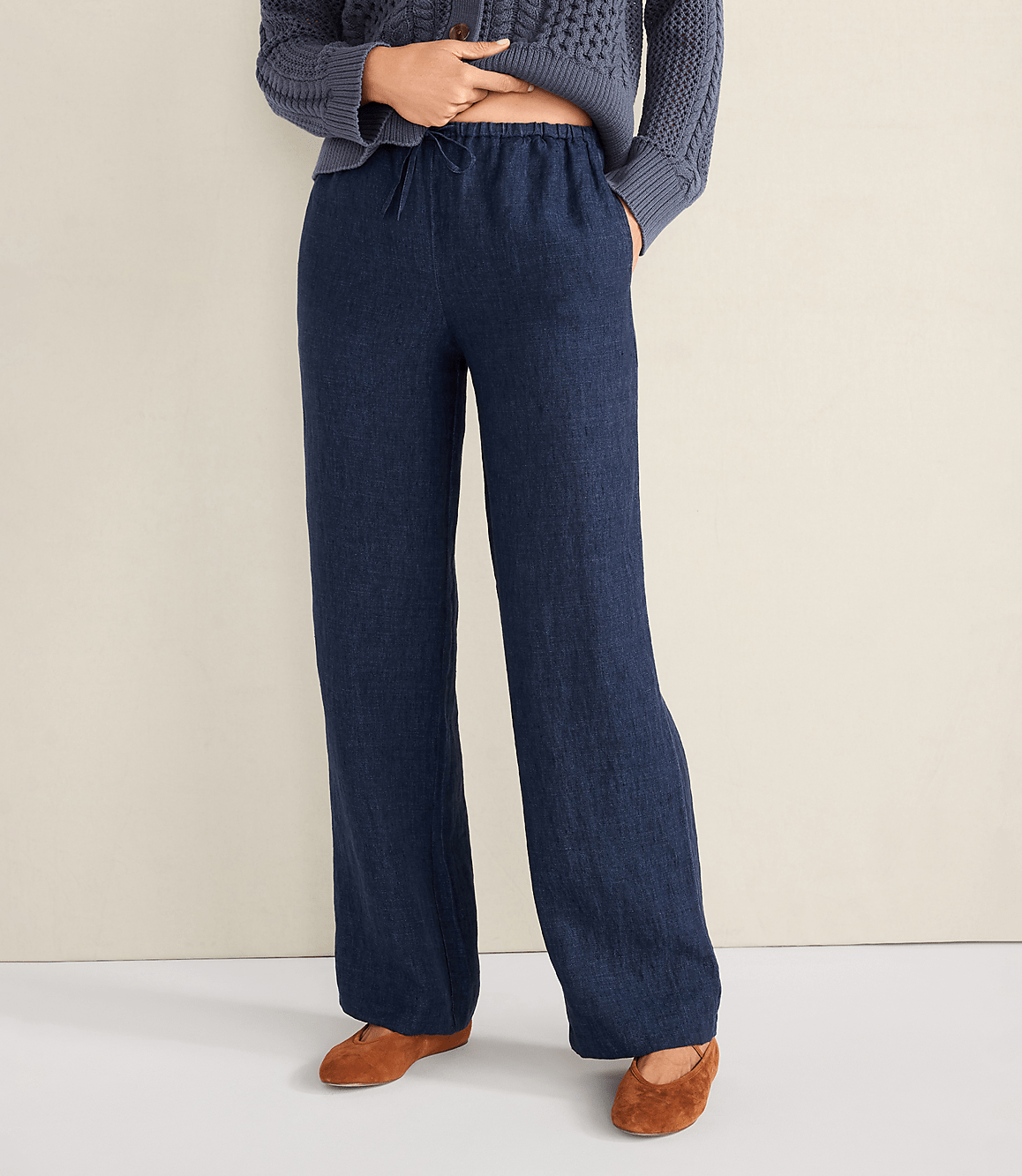 Haven Well Within Linen Straight Leg Pants