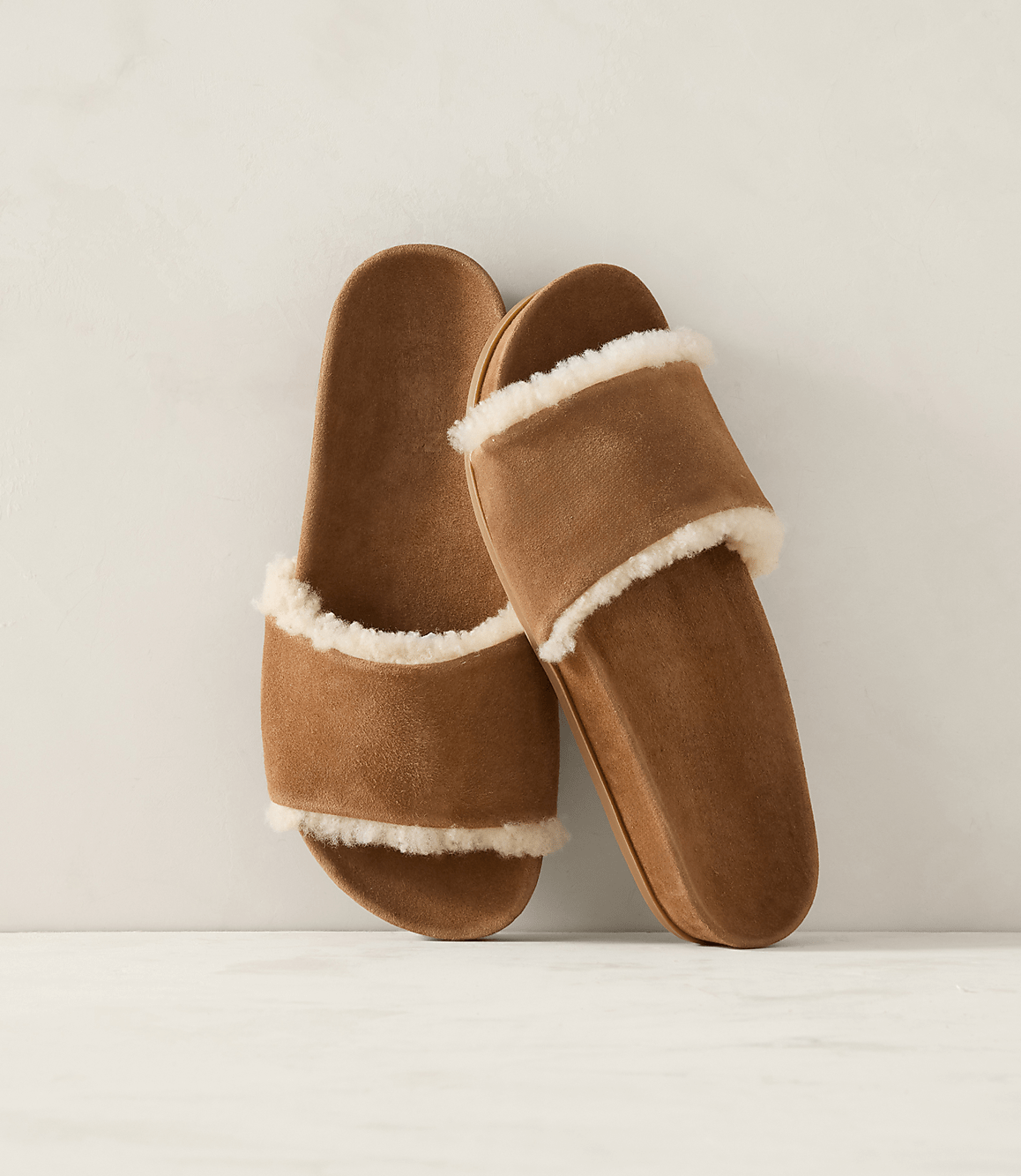 Haven Well Within Suede and Sherpa Molded Slides