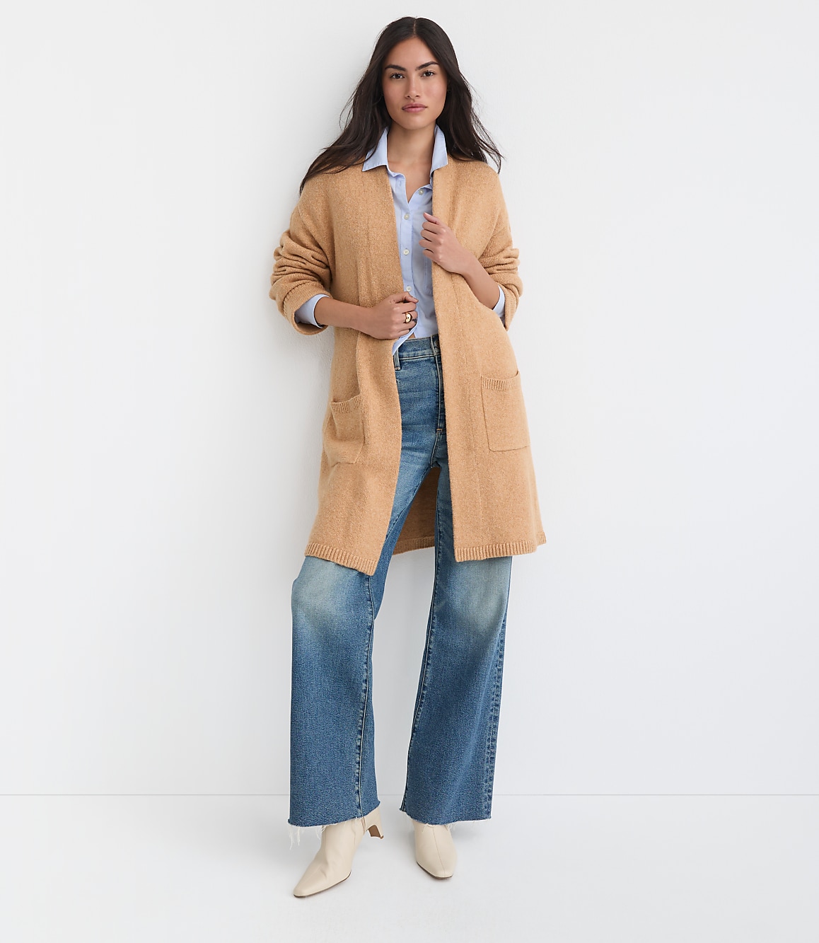 Cuffed Belted Pocket Coatigan