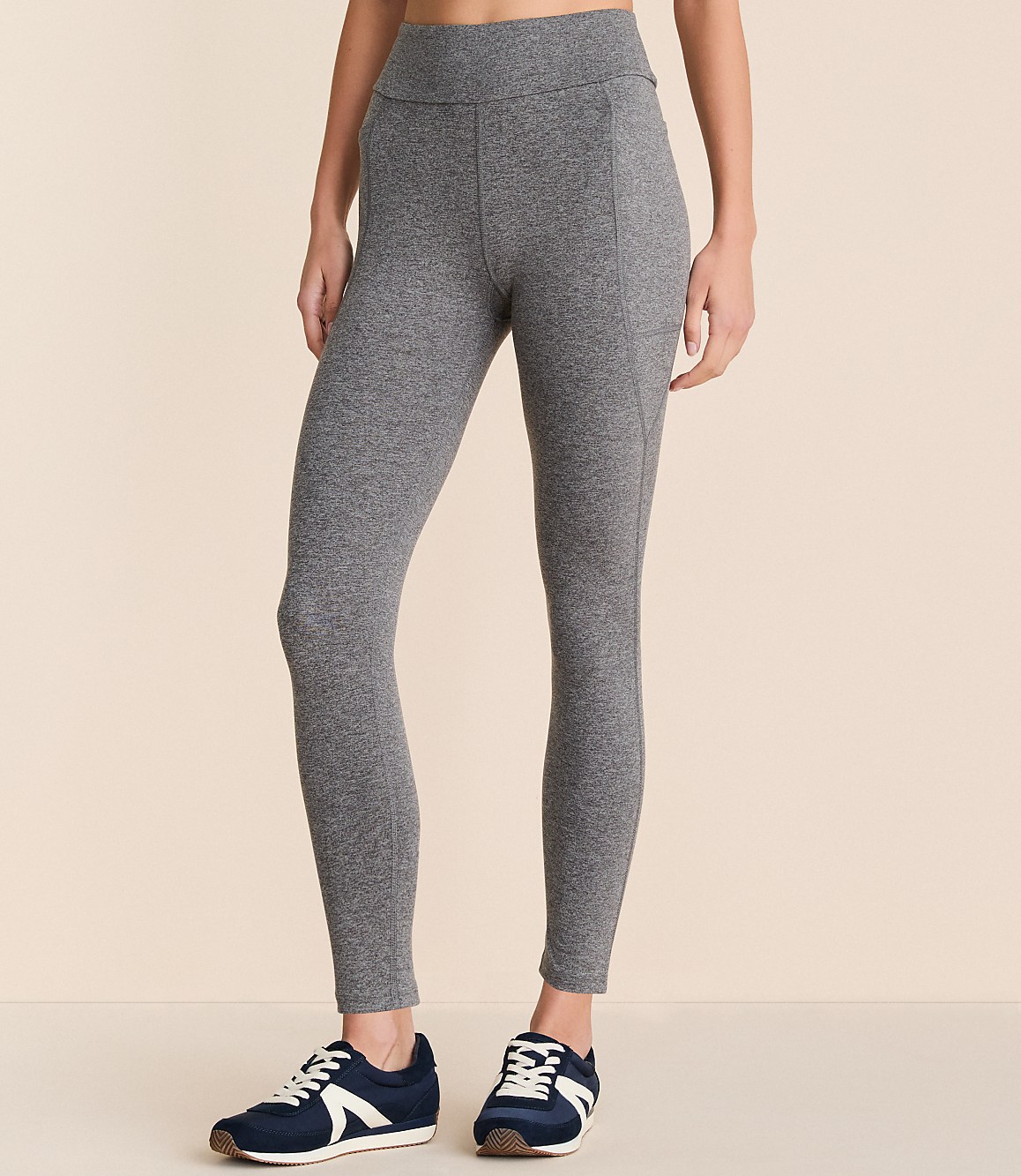 Lou & Grey Heathered Brushedsoft Side Pocket 7/8 Leggings