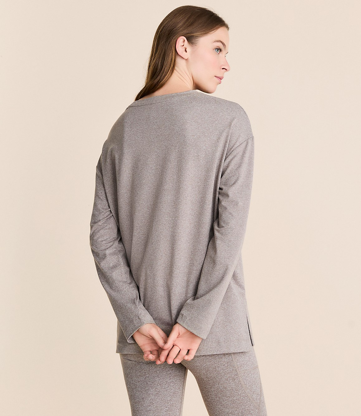 Lou & Grey Heathered Brushedsoft Tunic Top