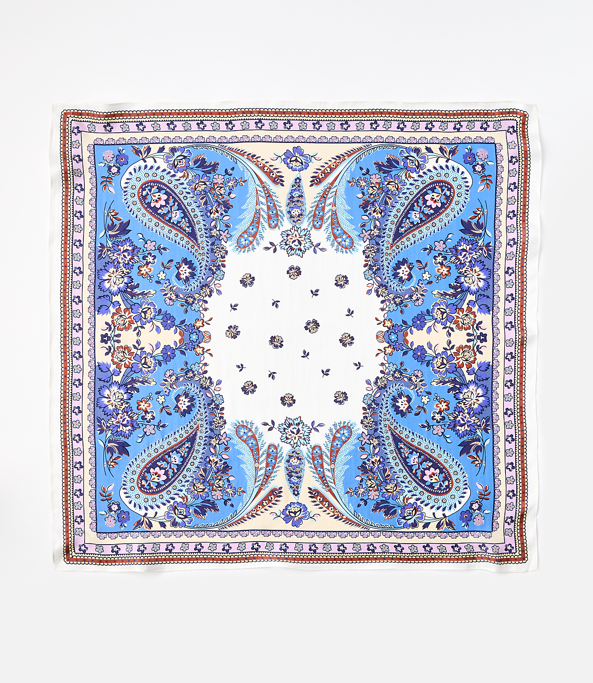 Paisley Silk Square Scarf