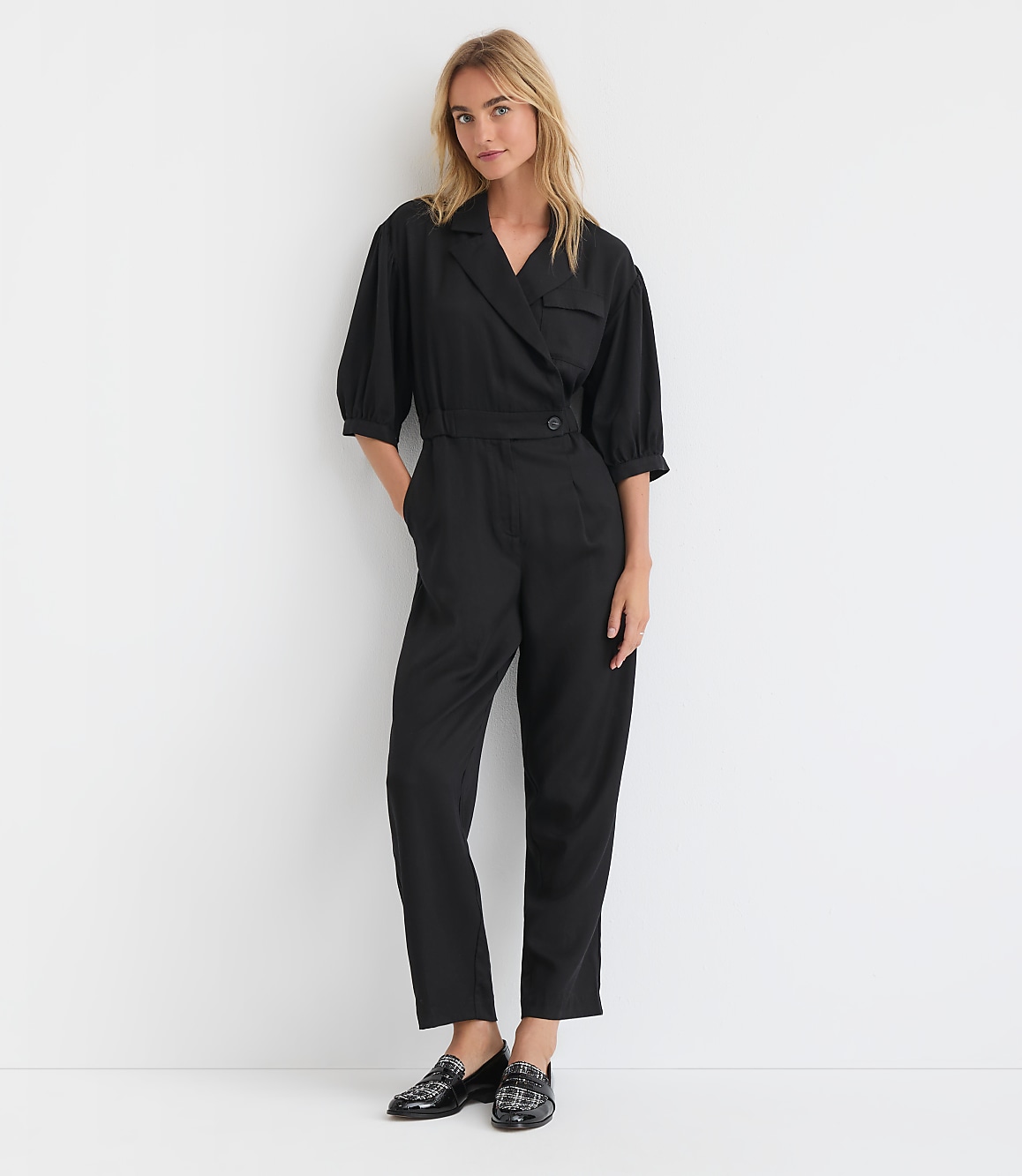 Lapel Jumpsuit