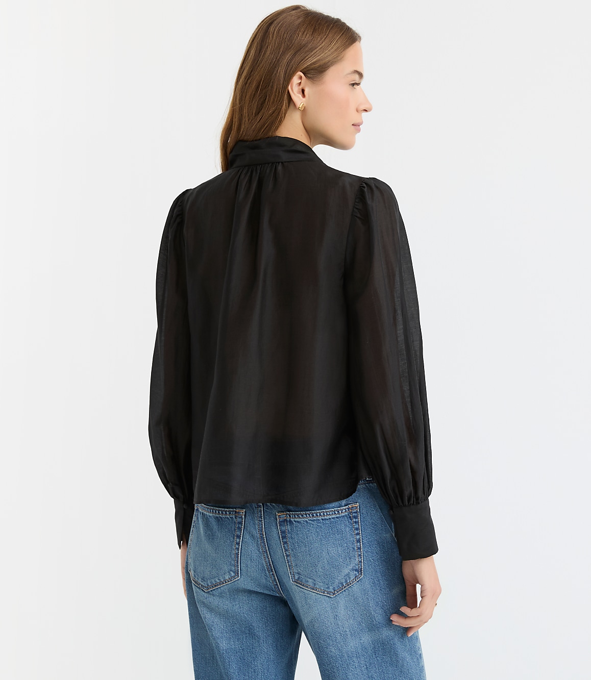 Blouson Sleeve Bow Blouse