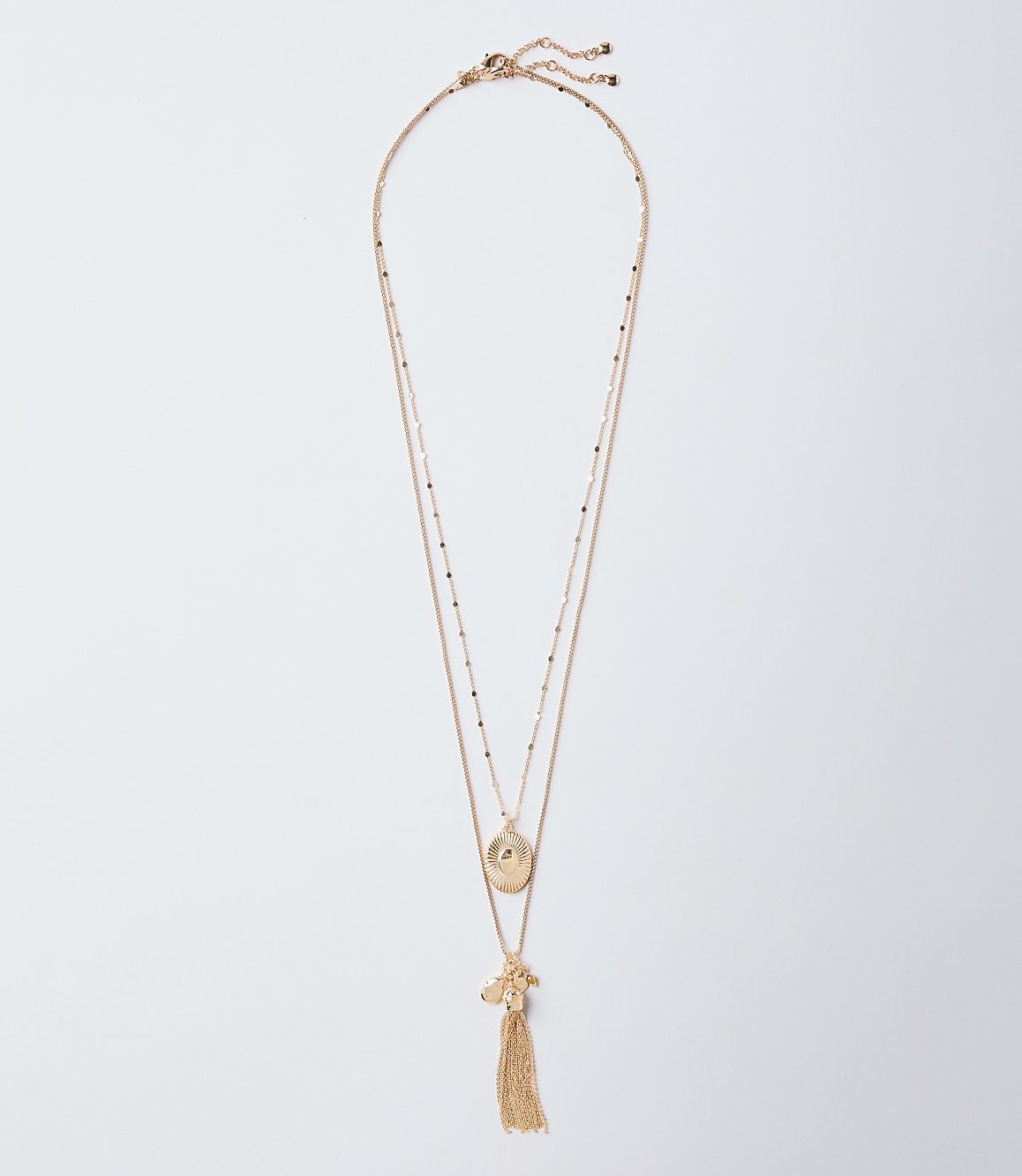 Cluster Tassel Pendant Necklace Set