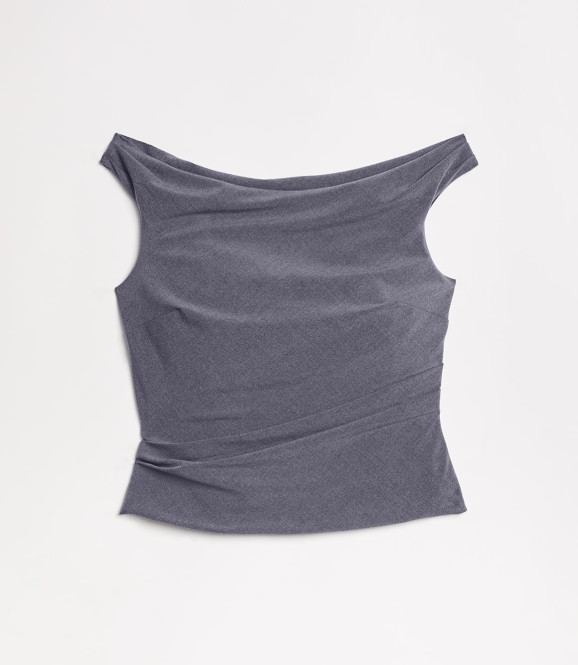LOFT Versa Seasonless Stretch Off The Shoulder Top in Heather