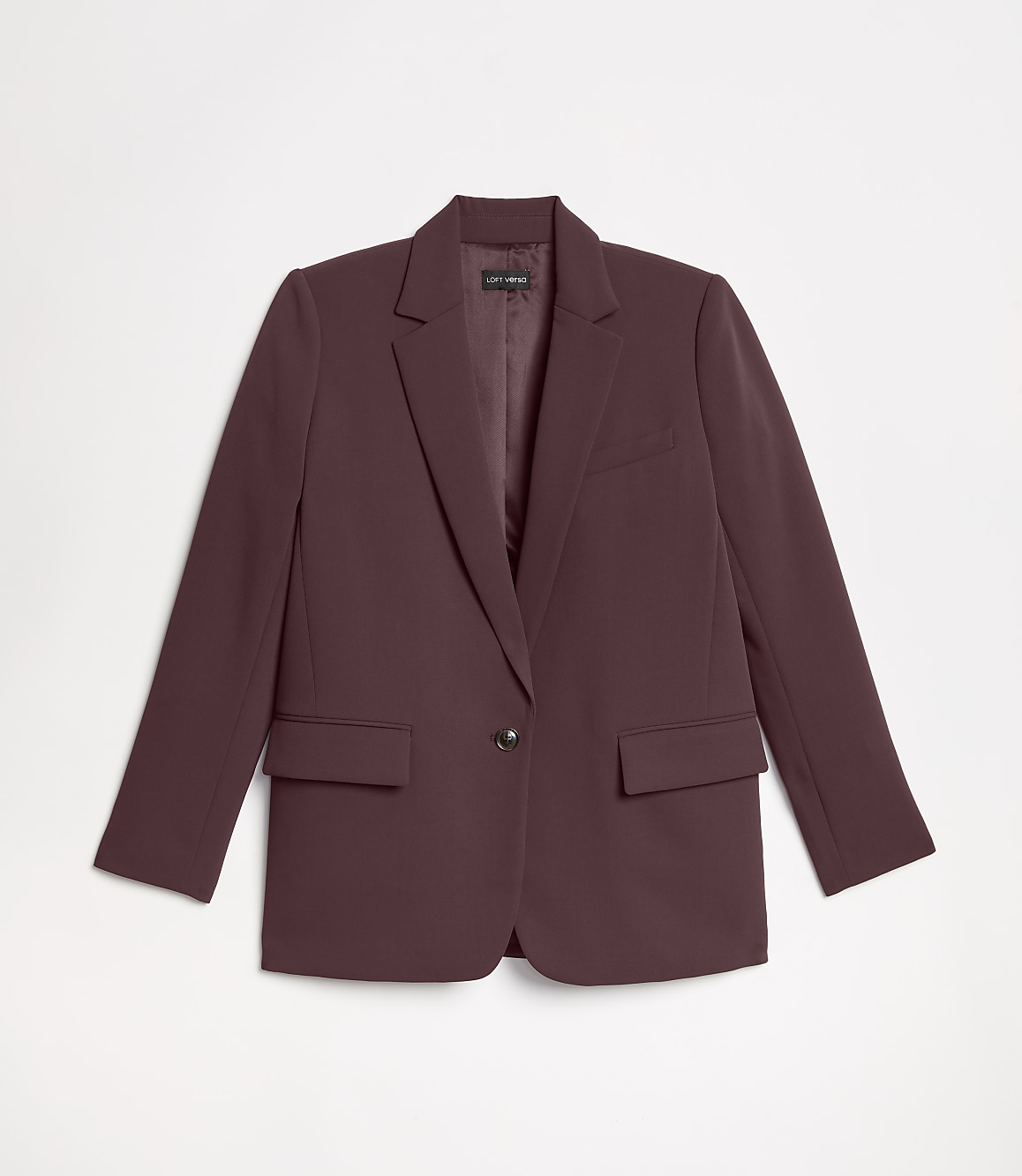 LOFT Versa Crepe Drape Relaxed Blazer