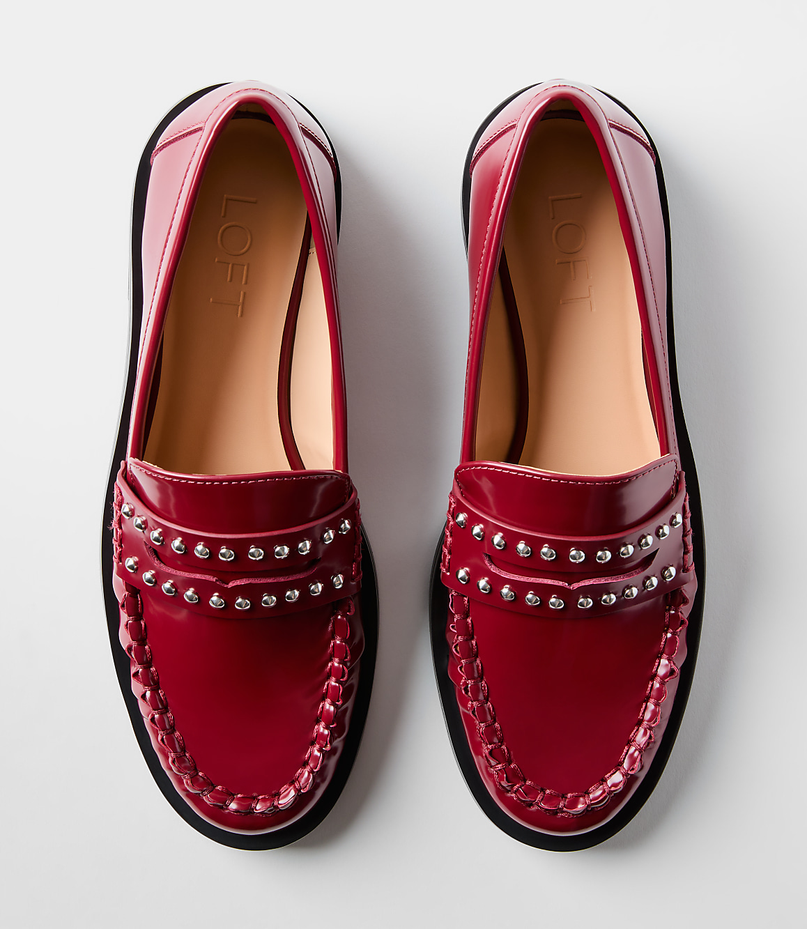 Studded Penny Loafers