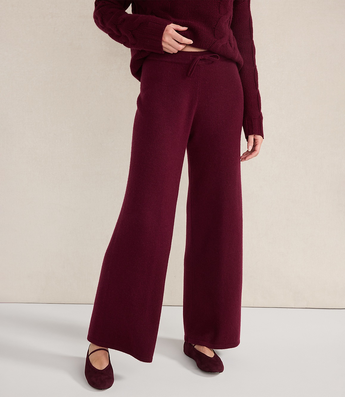 Haven Well Within Cashmere Wide Leg Pants