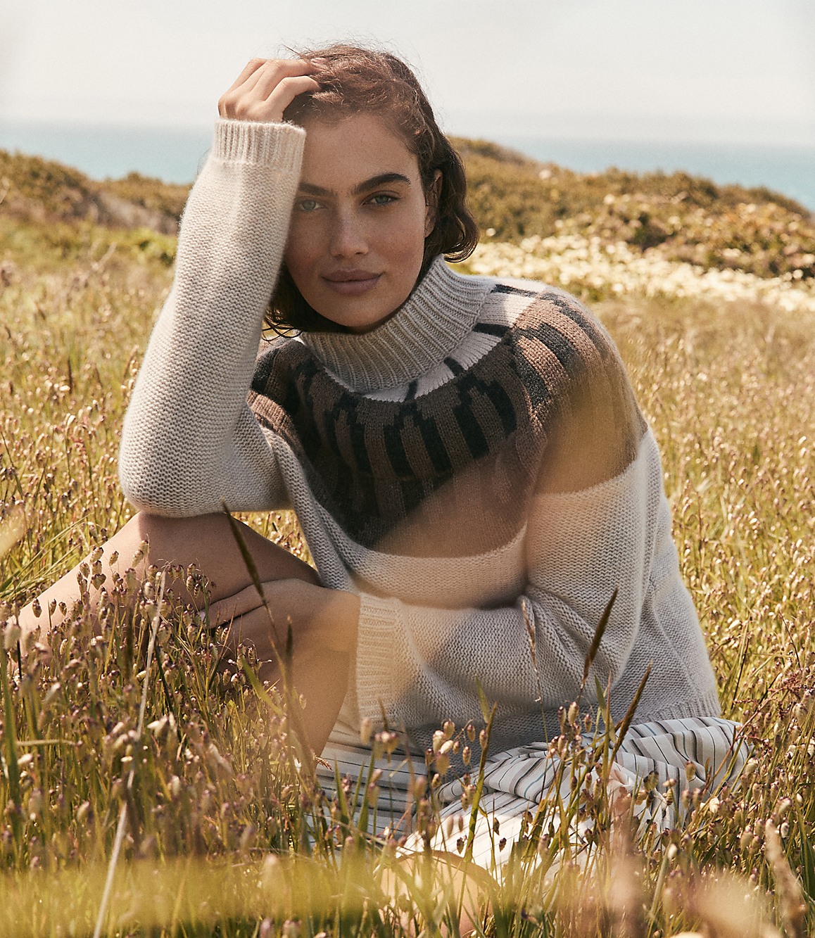 Haven Well Within Cashmere Fairisle Mock Neck Sweater