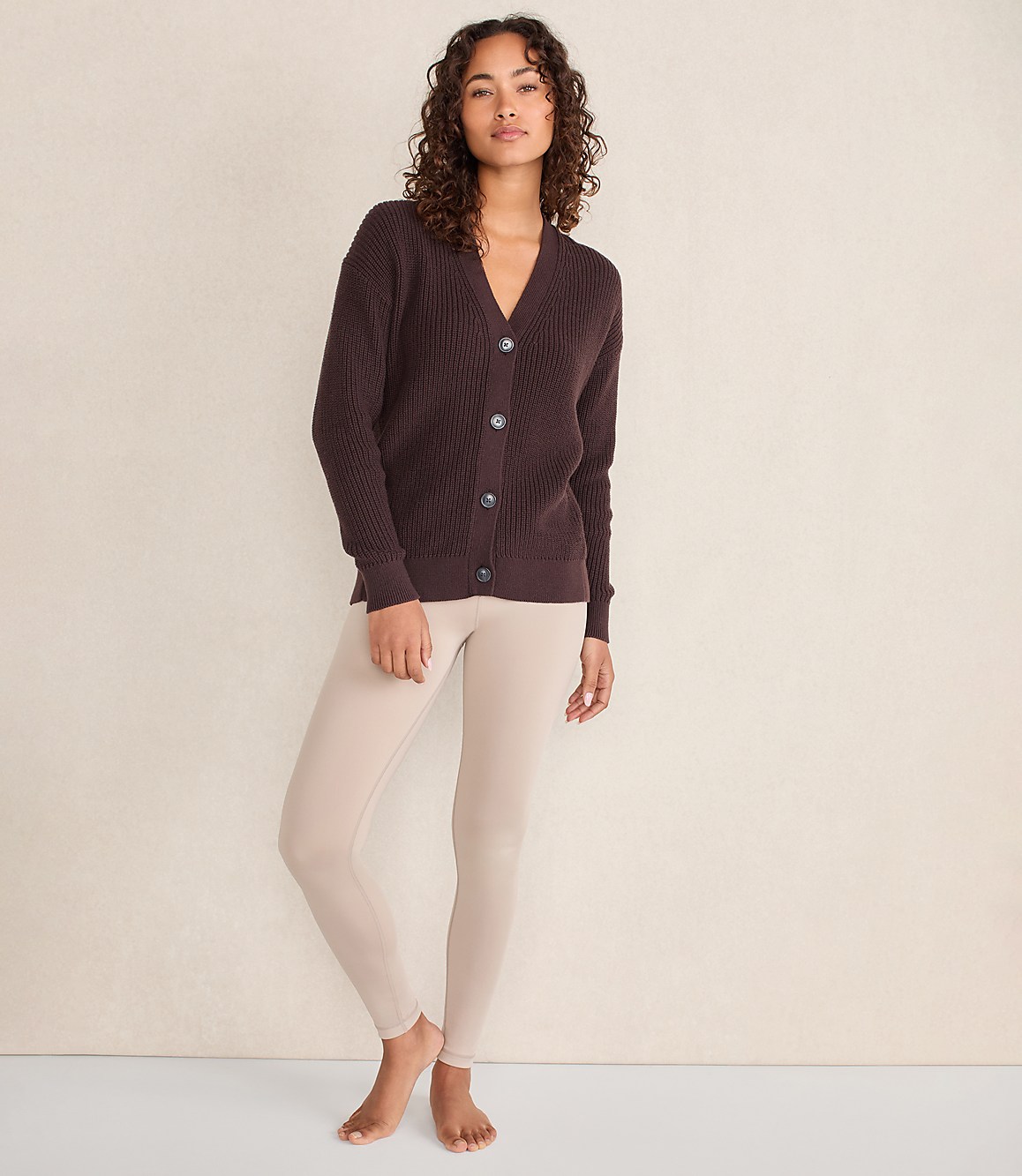 Haven Well Within Organic Cotton Shaker Stitch Cardigan