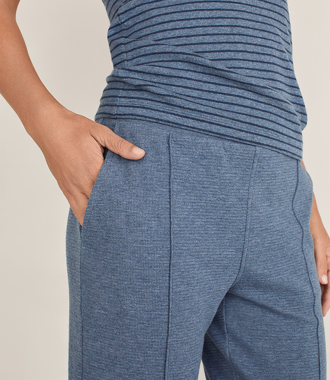 Haven Well Within Cotton Blend Ottoman Rib Tapered Pants