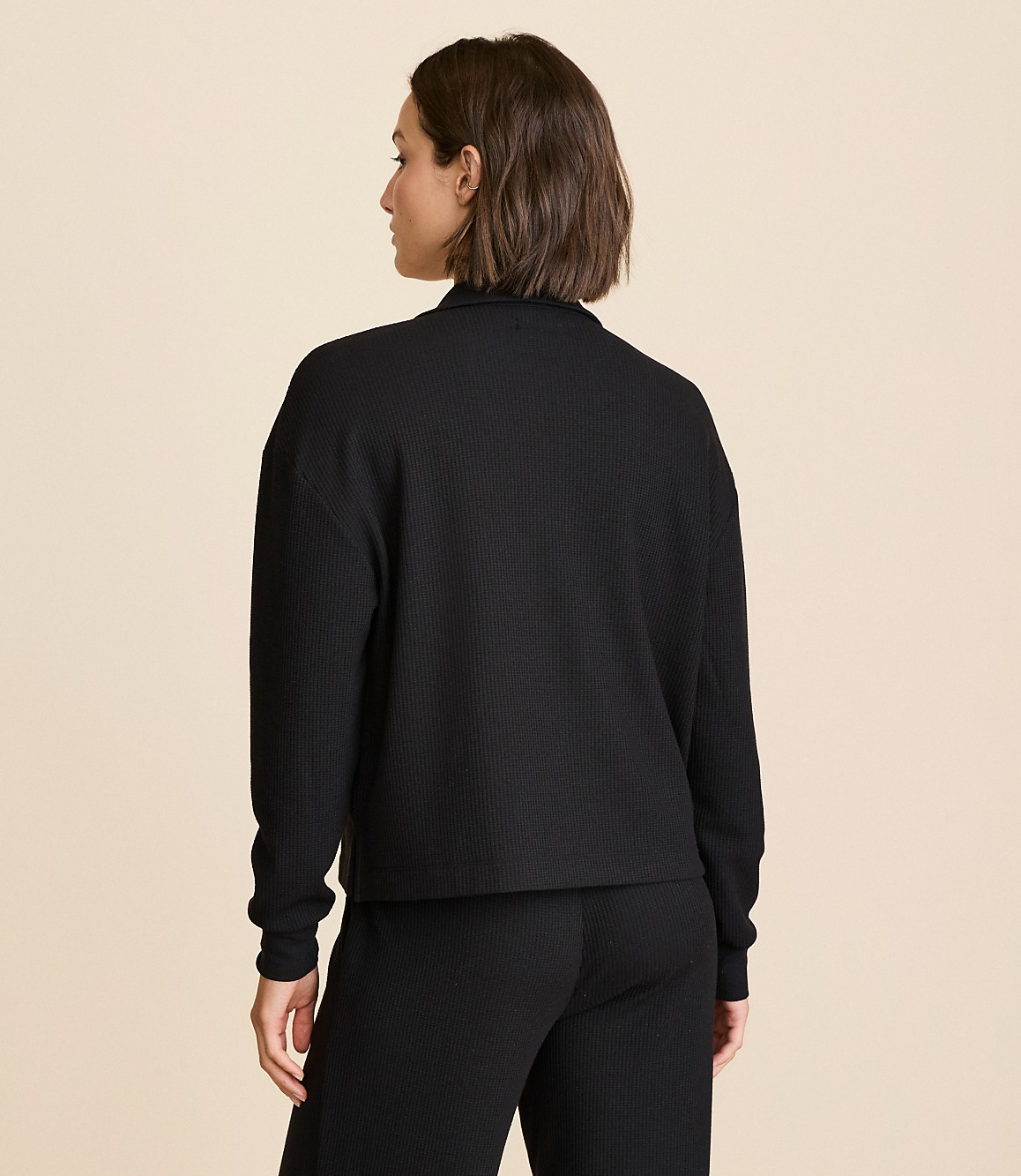 Lou & Grey Upstate Waffle Half Zip Top