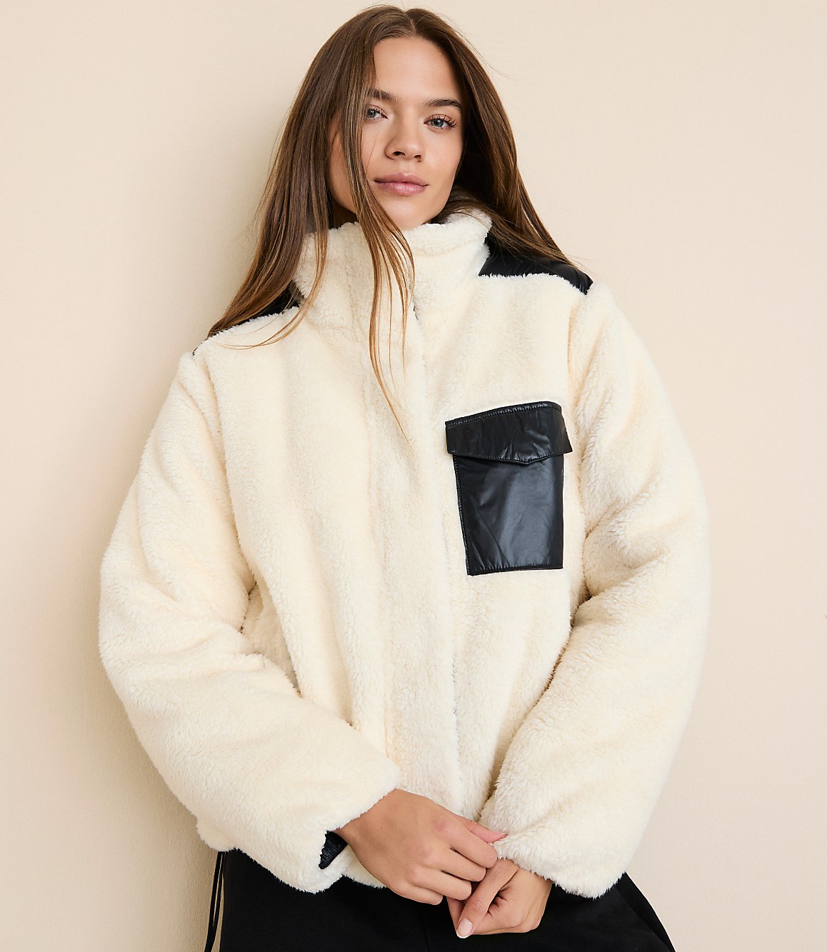 Lou & Grey Sherpa Puffer Jacket