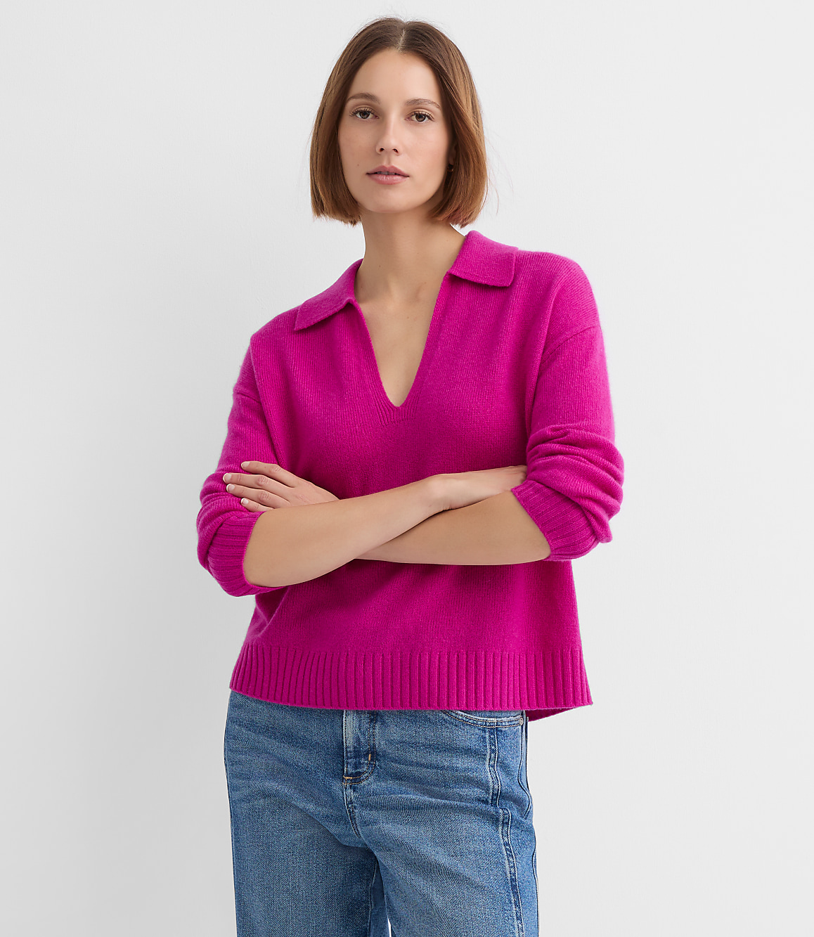 Collared Cashmere Sweater