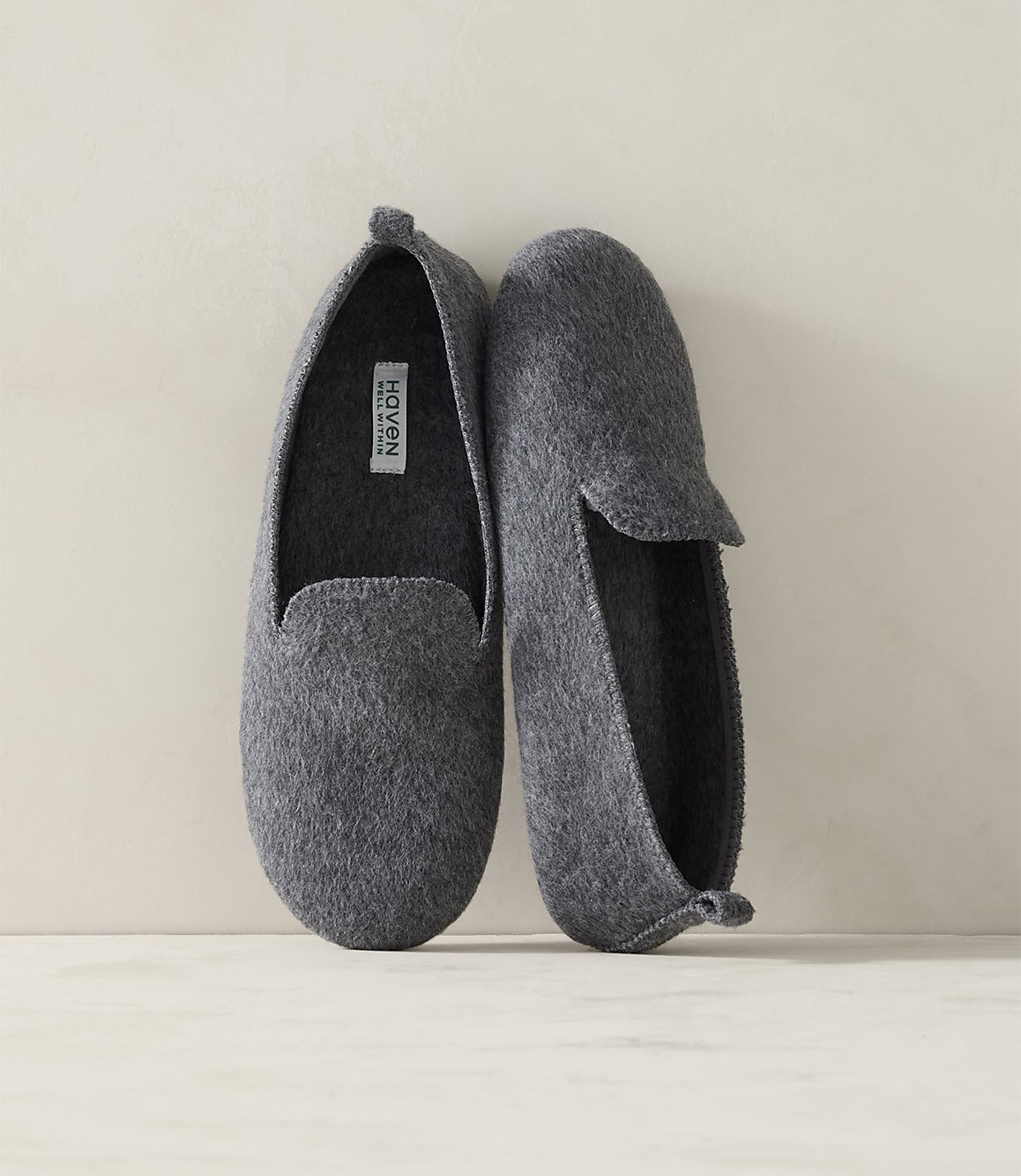 Haven Well Within Felted Wool Blend Loafer Slippers