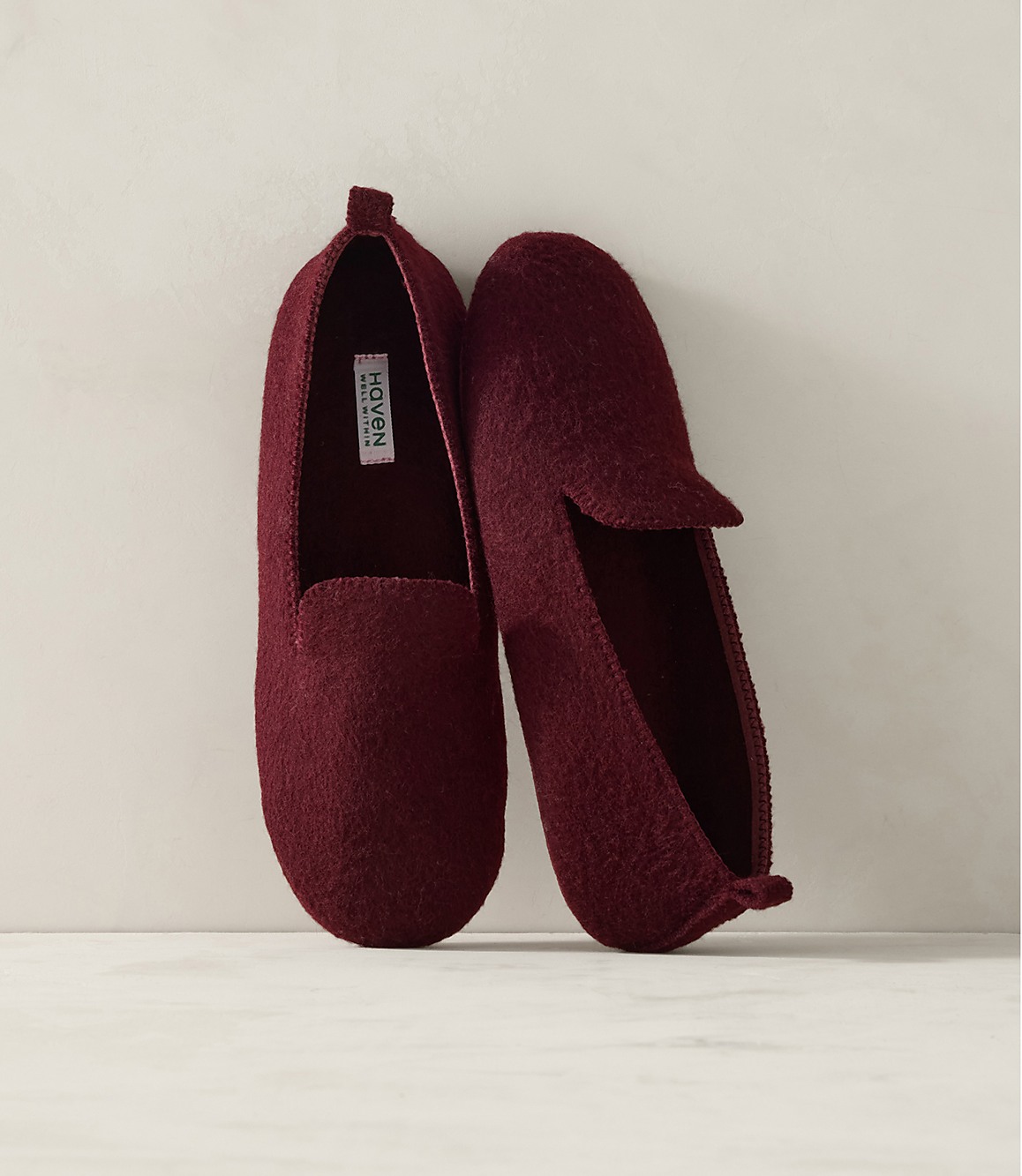 Haven Well Within Felted Wool Blend Loafer Slippers