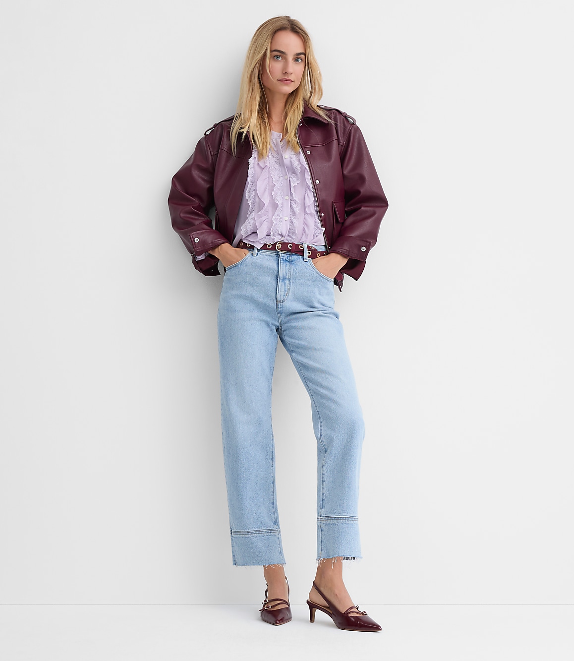 Fresh Cut High Rise Straight Jeans in Light Wash Indigo