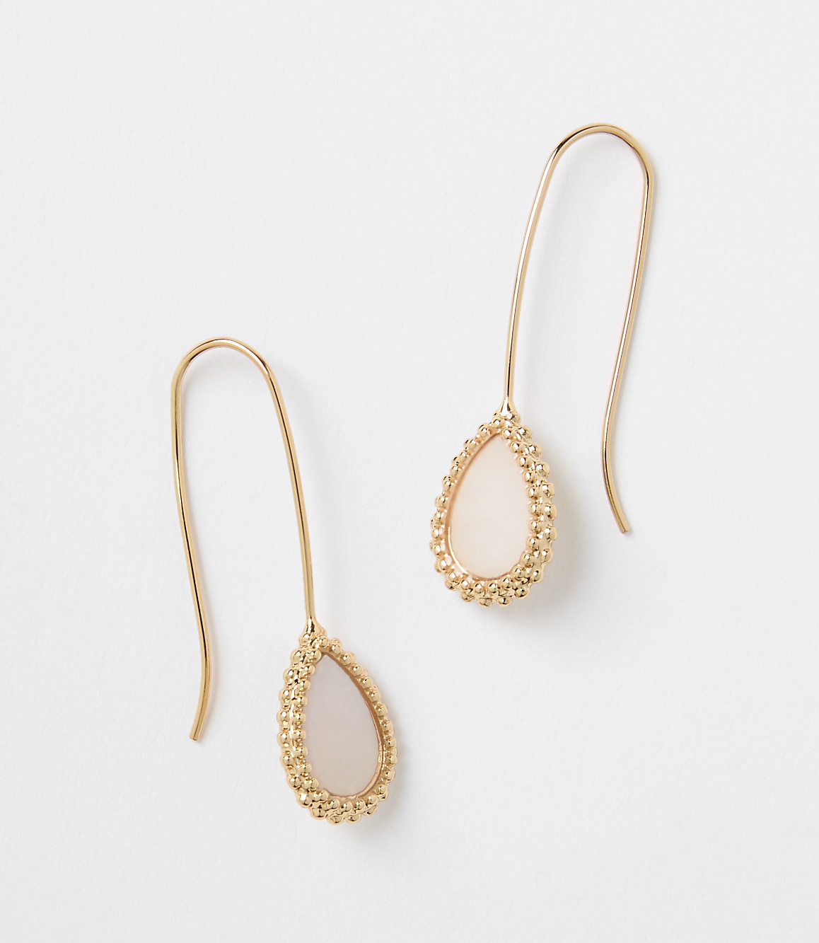 Mother Of Pearl Rope Pull Through Earrings