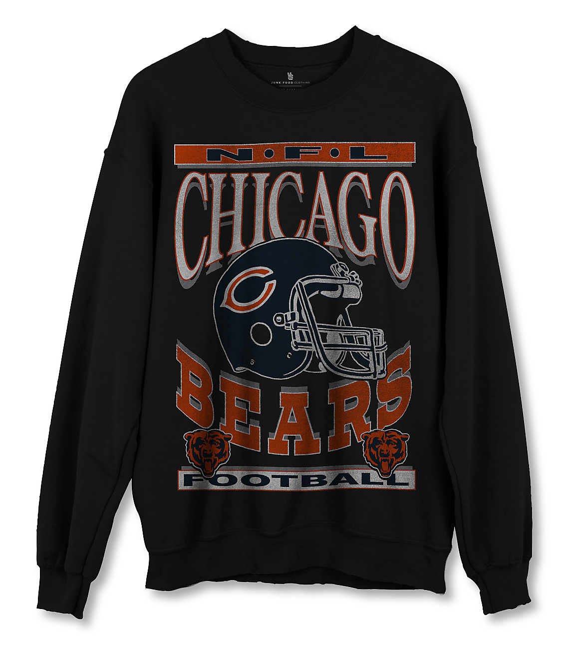 Junk Food Chicago Bears Backfield Crew Fleece