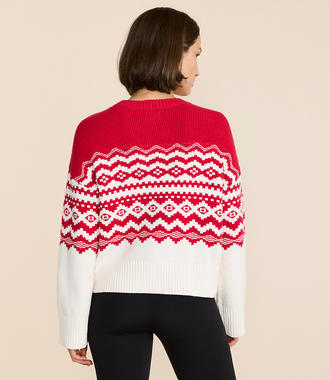 Lou & Grey Colorblock Fair Isle Sweater