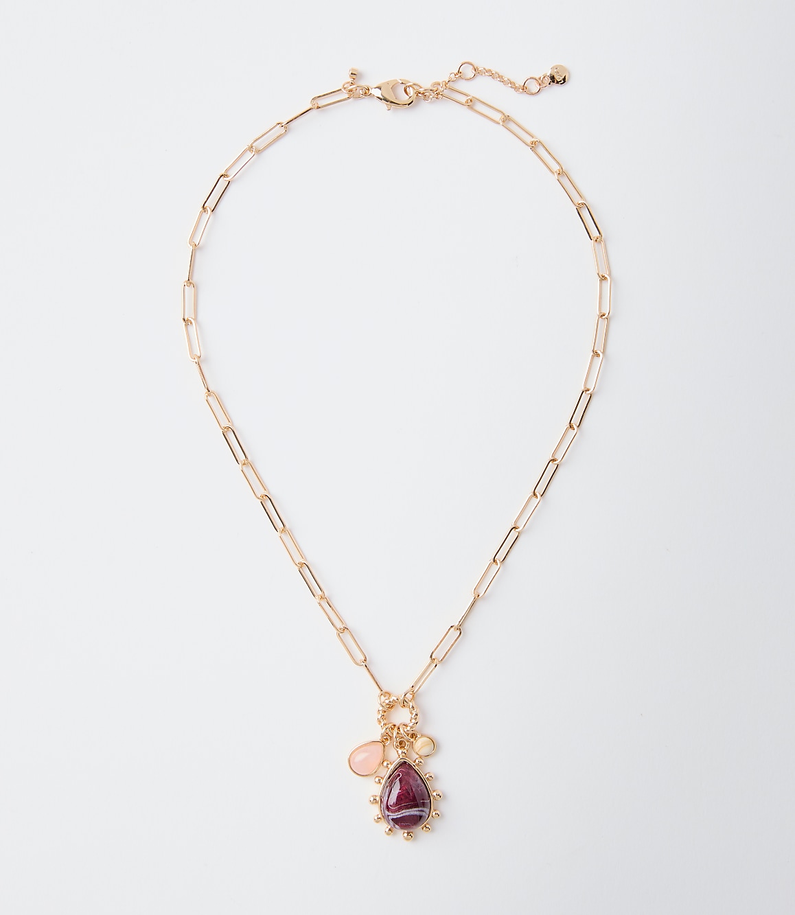 Marbleized Cluster Necklace