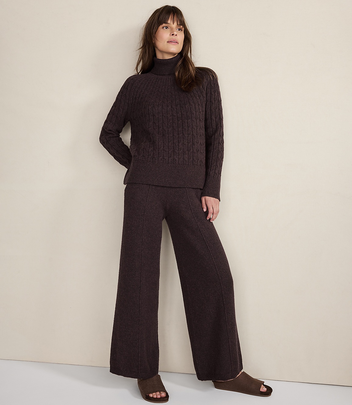 Haven Well Within Organic Cotton Blend Gradient Cable Sweater