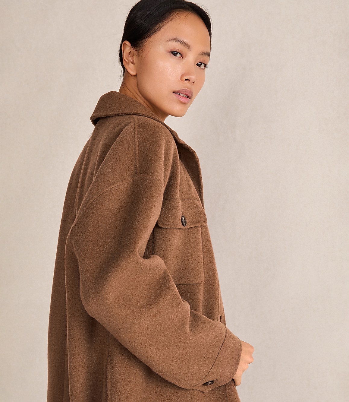 Haven Well Within Wool Blend Oversized Shacket