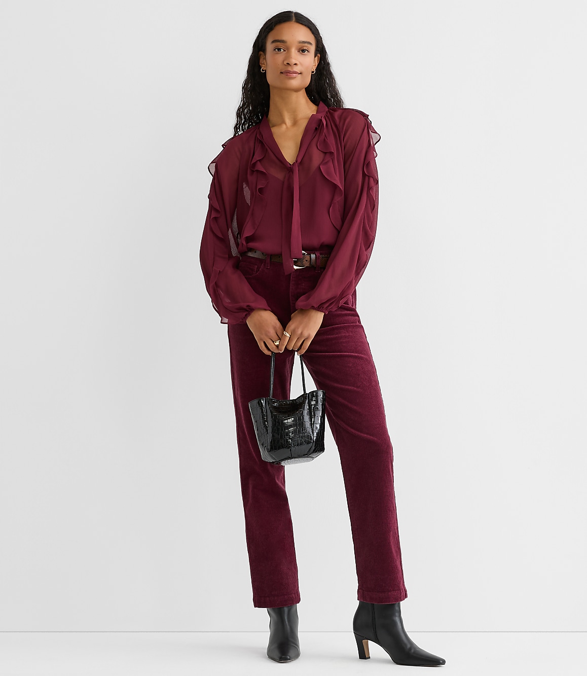 Petite Straight Corduroy Pants
