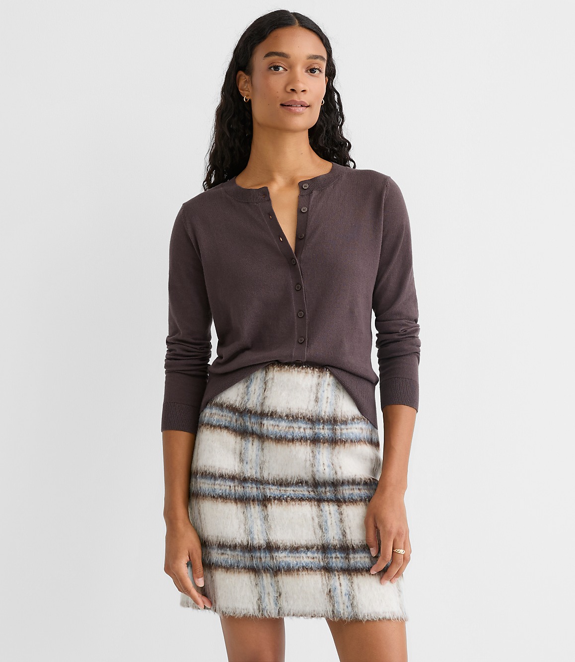 Modern Crew Neck Cardigan