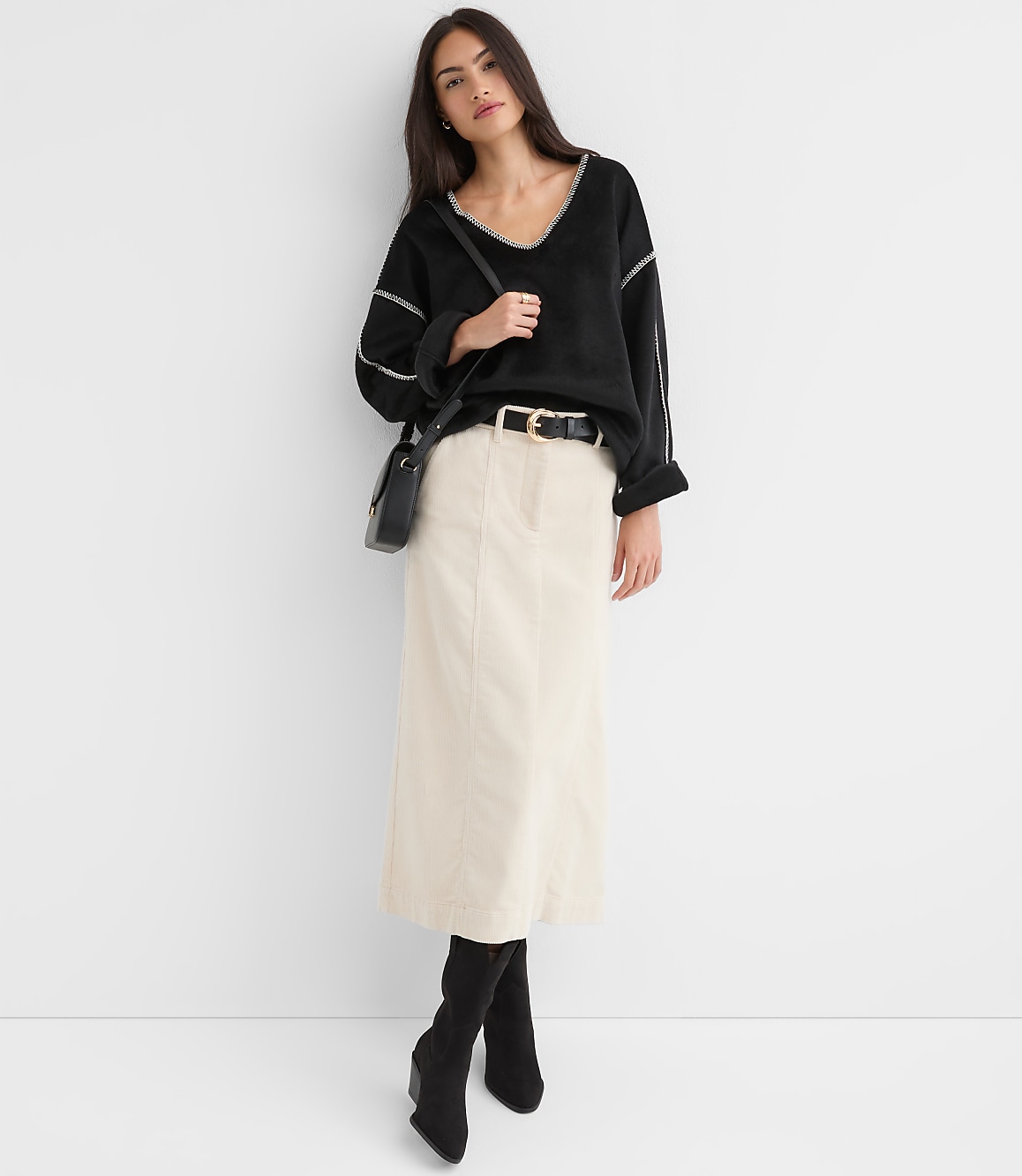Whipstitch Fleece Top