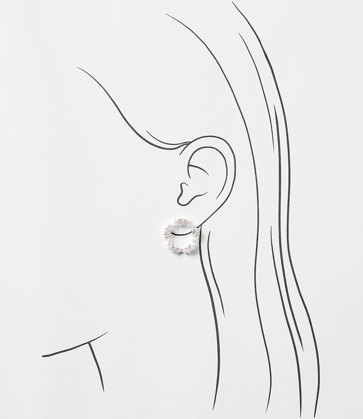 Sparkle Wreath Stud Earrings