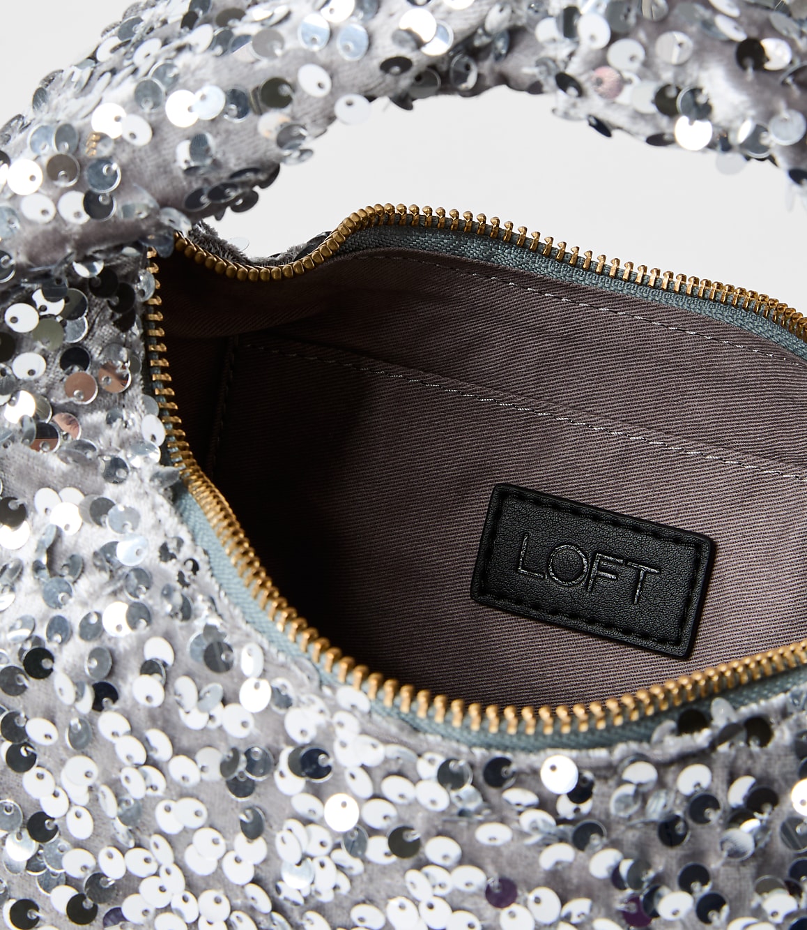 Sequin Hobo Bag
