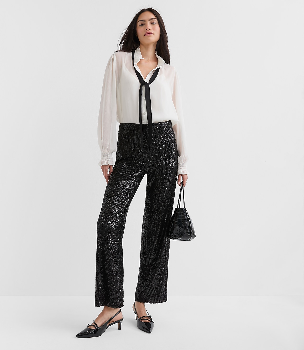 Tall Sequin Straight Pants
