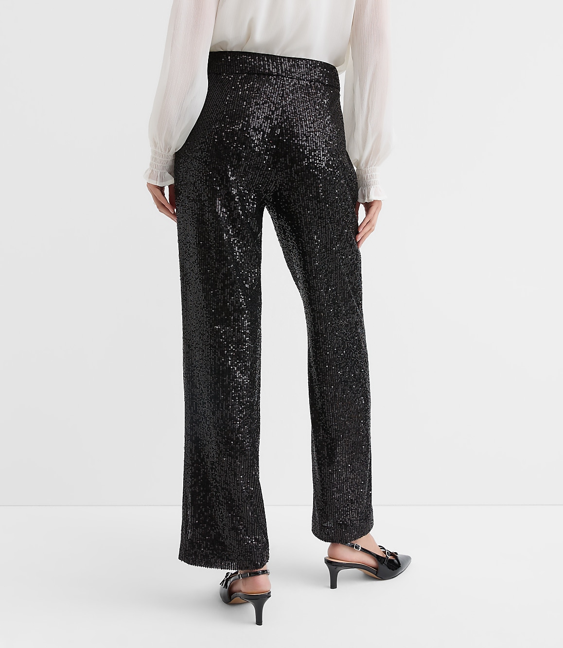 Sequin Straight Pants