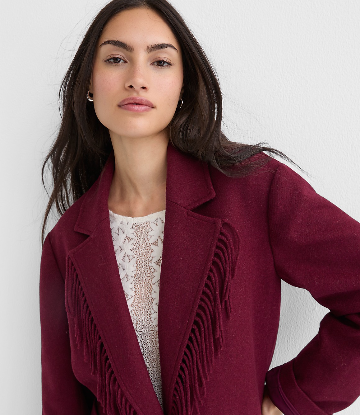 Fringe Lapel Jacket