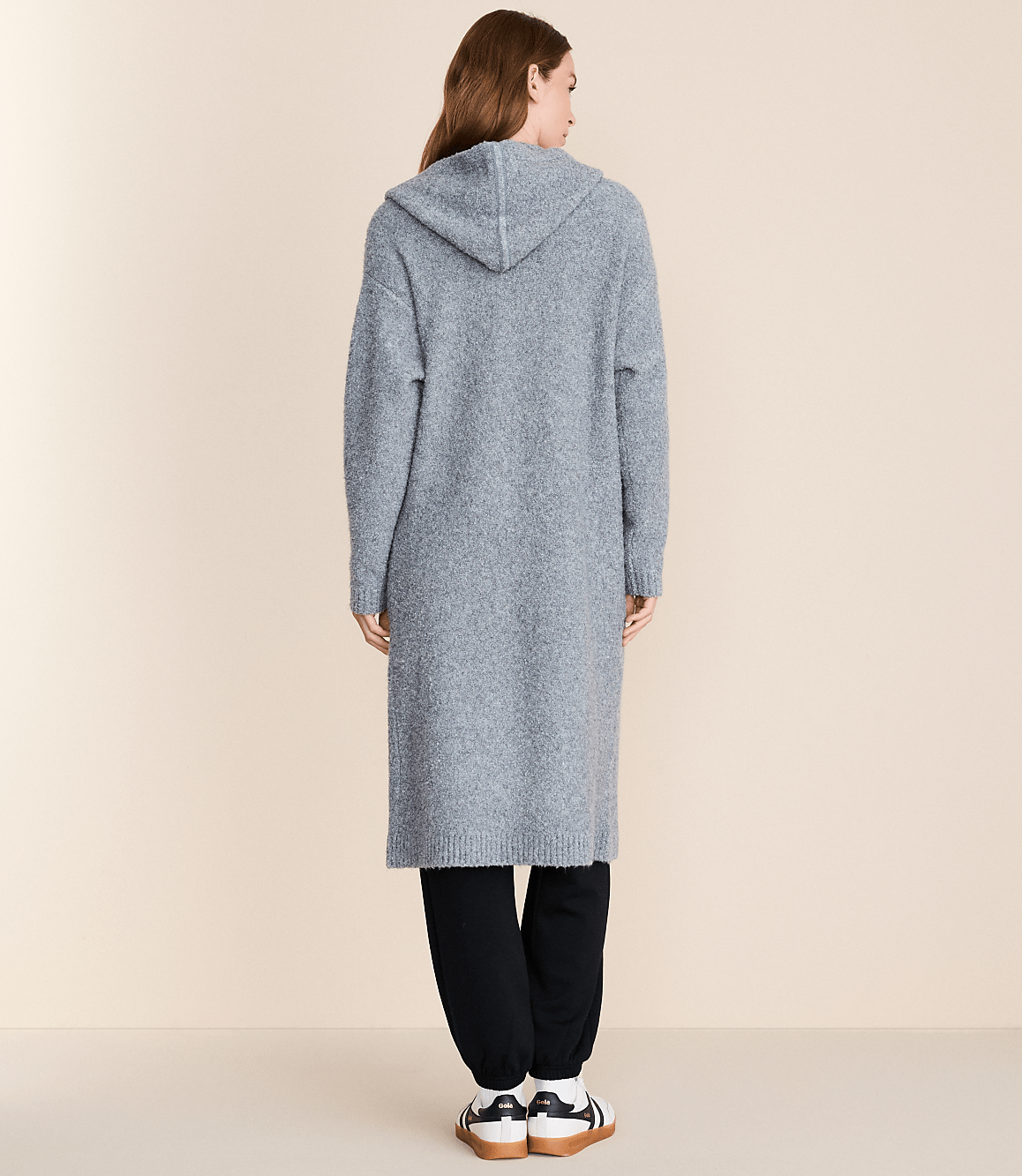 Petite Lou & Grey Boucle Hooded Maxi Cardigan