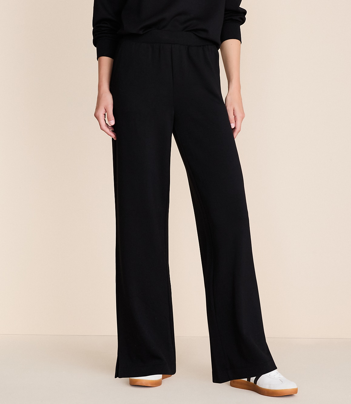 Lou & Grey Scubasoft Side Slit Straight Leg Pants